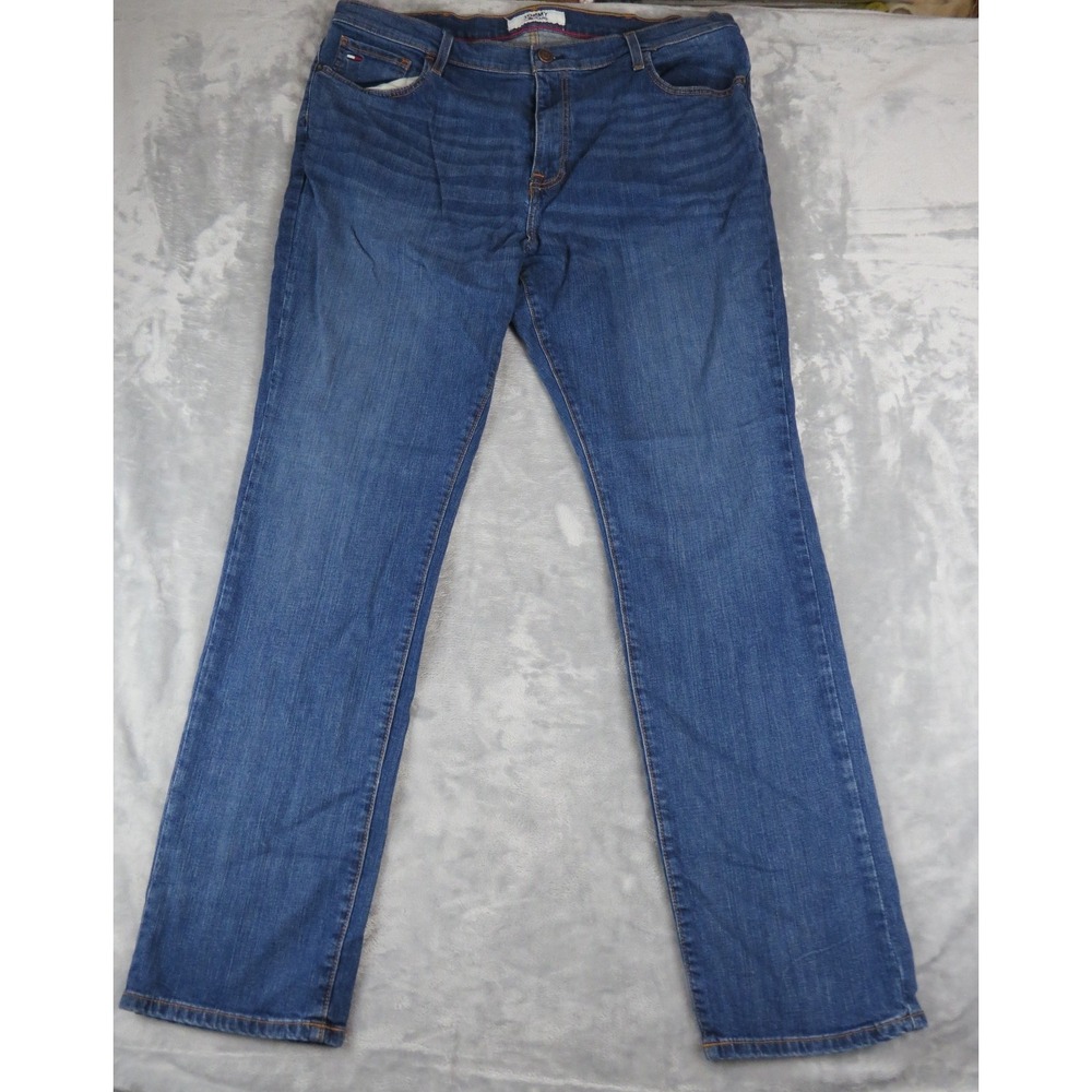 Tommy Jeans Jeans Mens 40x34 Blue Straight Leg Classic Fit Denim‎ 78C1773-409
